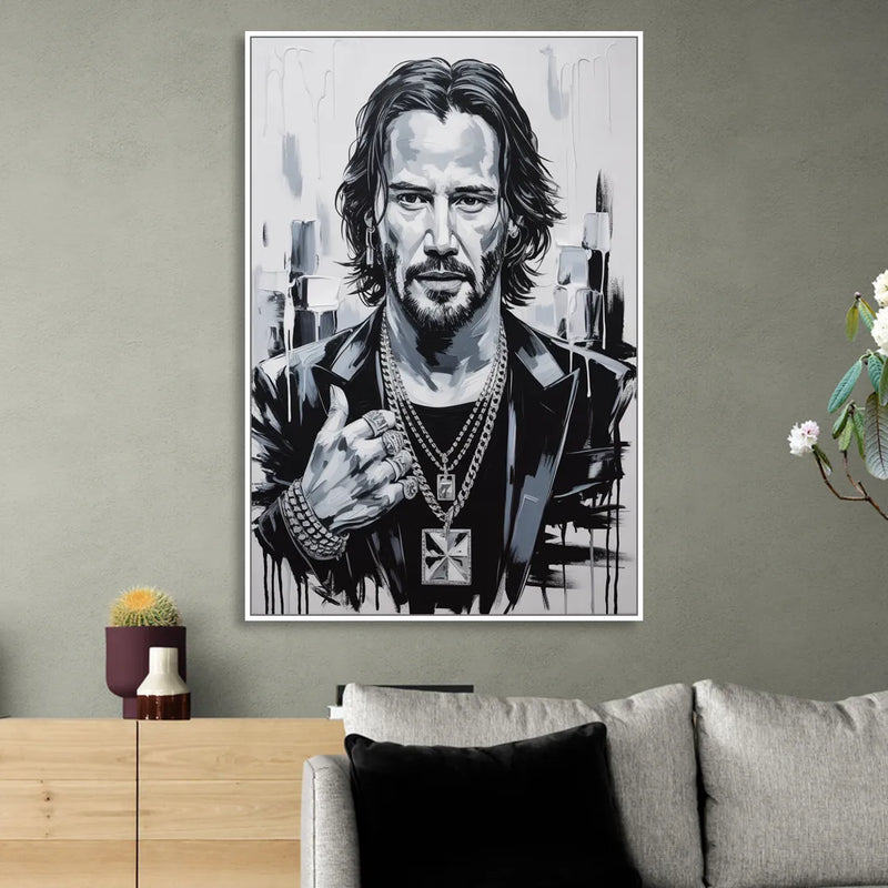 Neo Soul Living Room - White Canvas Wall Art