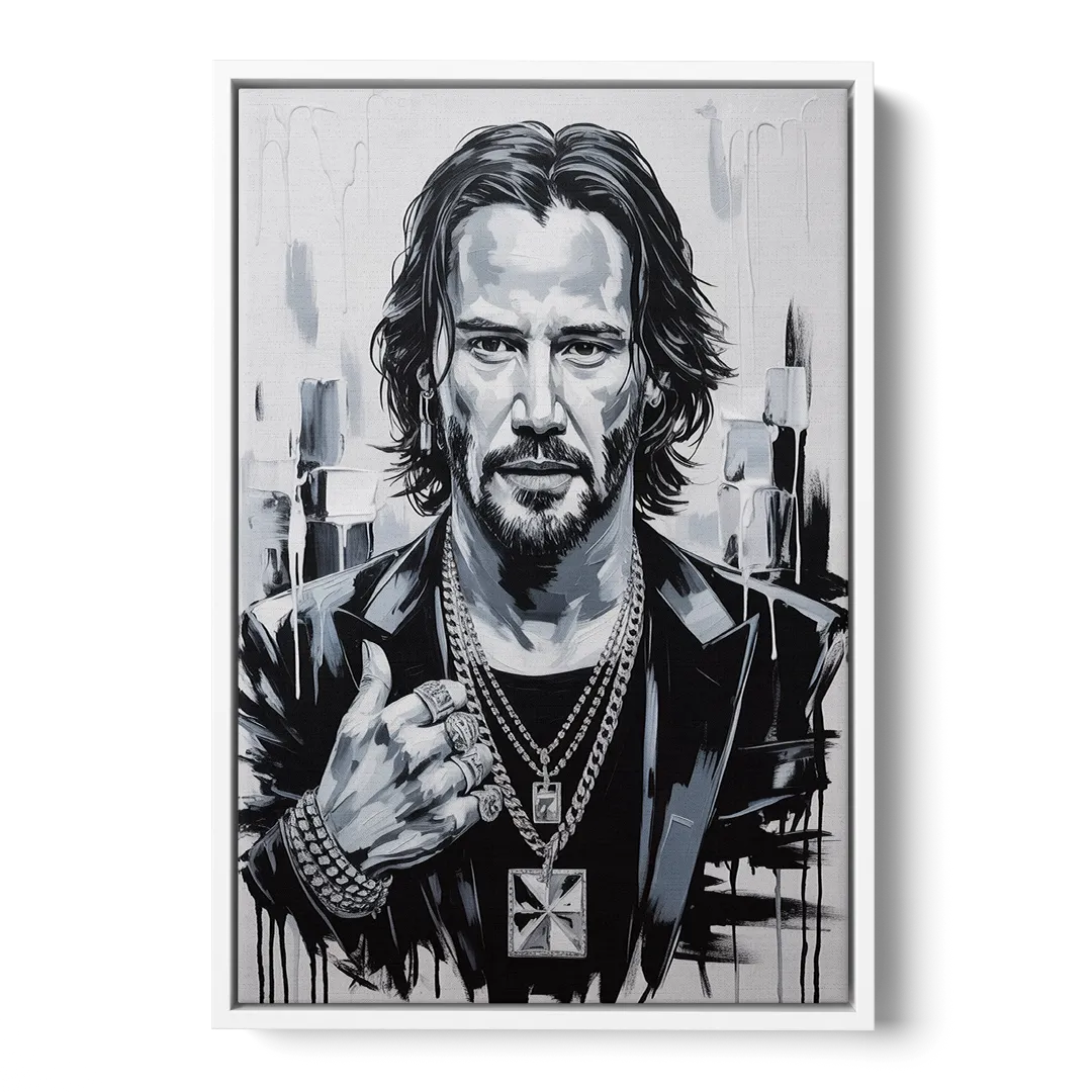 Neo Soul Front - White Canvas Wall Art