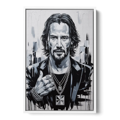 Neo Soul Front - White Canvas Wall Art