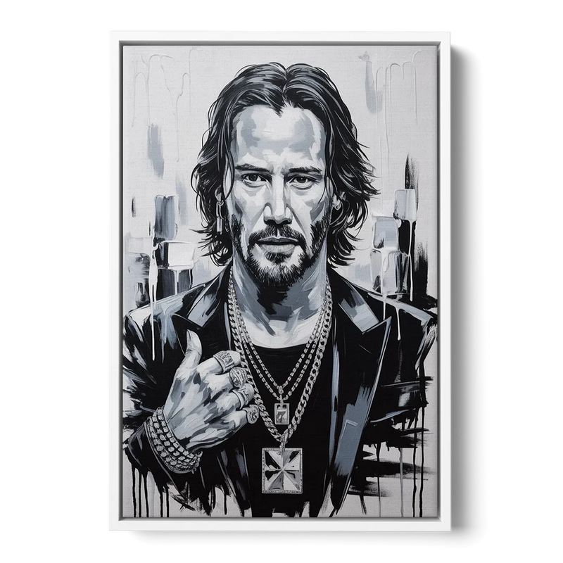 Neo Soul Front - White Canvas Wall Art