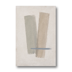 Neutral Abstract Canvas Art of Sage and Sand Washes - Canvas Wall Art - Front
