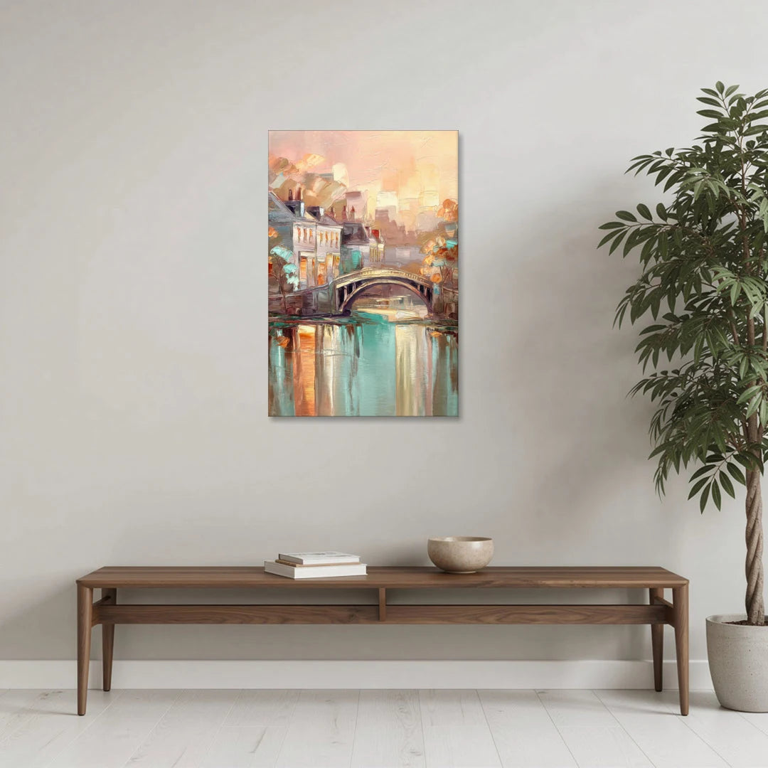 New Hope Artistic Skyline - Canvas Wall Art - Coffee Table - 24x36