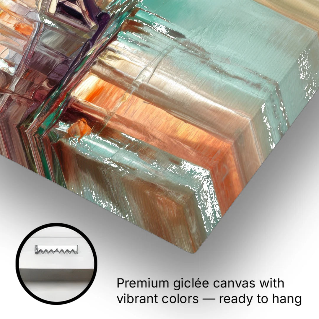 New Hope Artistic Skyline - Canvas Wall Art - Gallery Wrap Corner