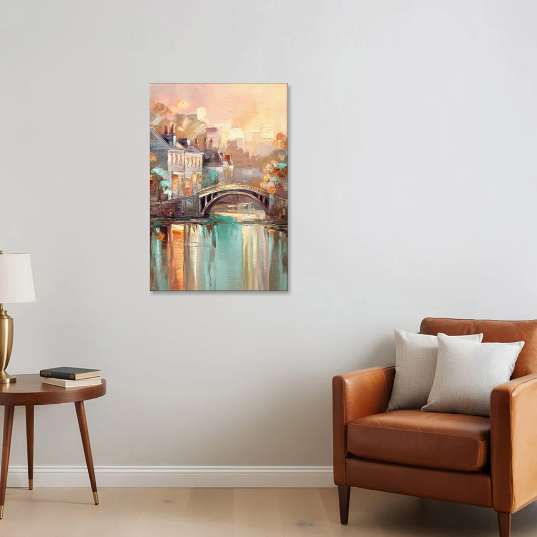 New Hope Artistic Skyline - Canvas Wall Art - Sofa - 24x36
