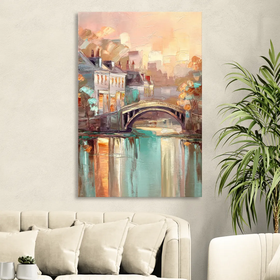 New Hope Artistic Skyline Sitting Room - Canvas Wall Art