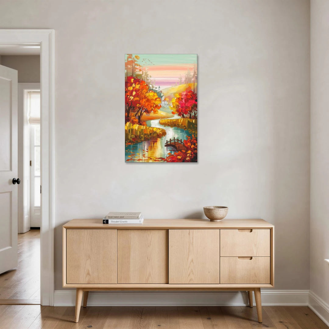 New Hope Autumn Landscape - Canvas Wall Art - Coffee Table - 24x36