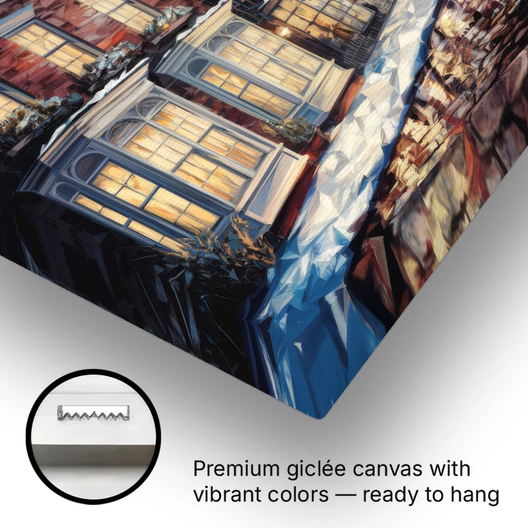 New Hope Historic Downtown - Canvas Wall Art - Gallery Wrap Corner