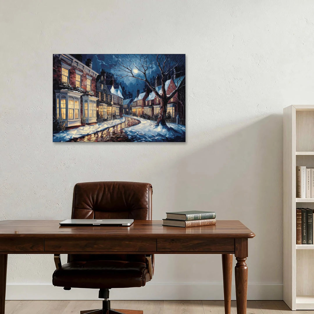 New Hope Historic Downtown - Canvas Wall Art - Office - 36x24
