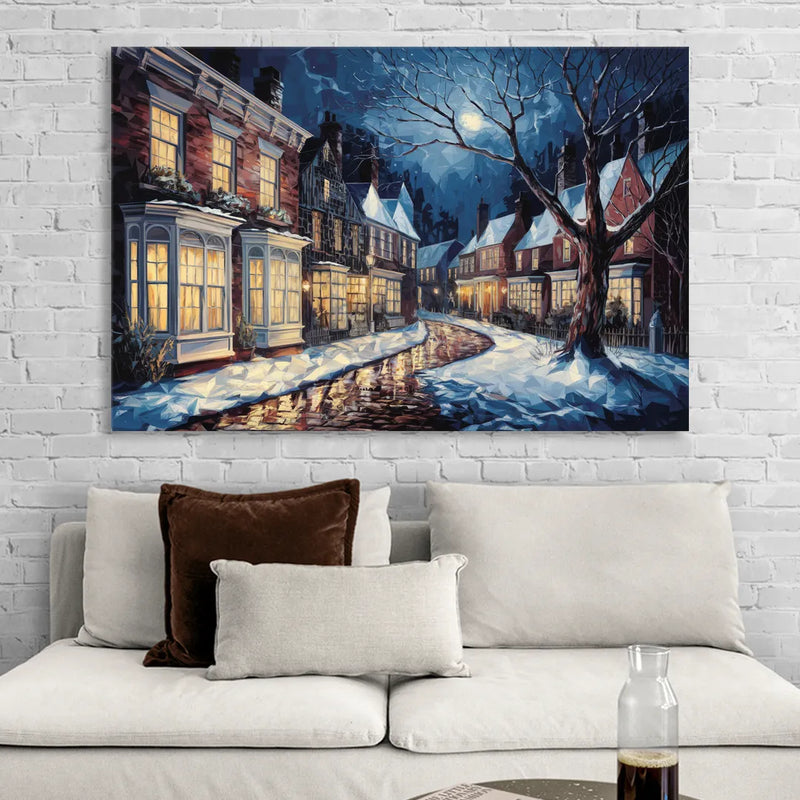 New Hope Historic Downtown Living Room - Canvas Wall Art