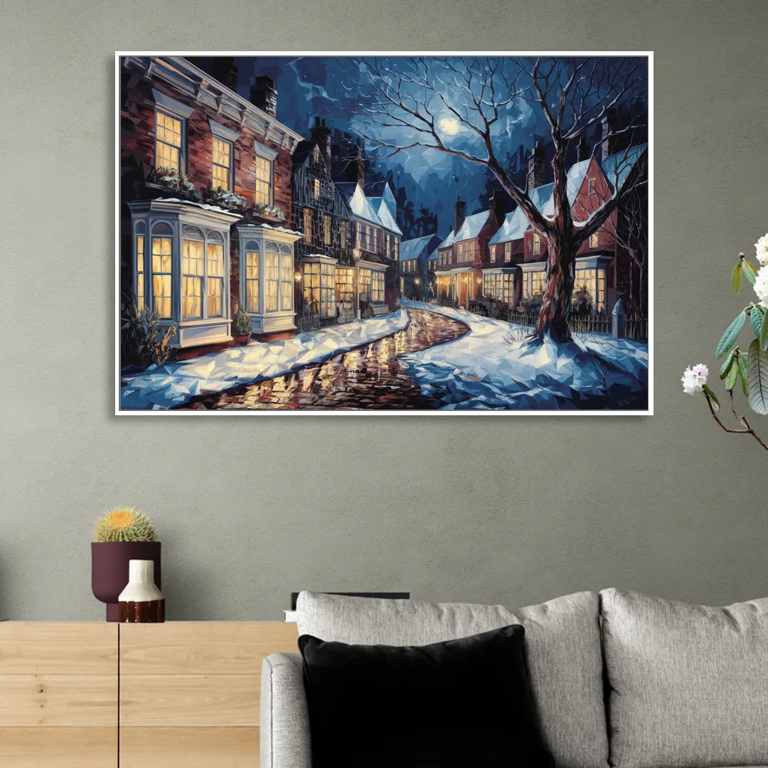 New Hope Historic Downtown Sitting Room - White Canvas Wall Art