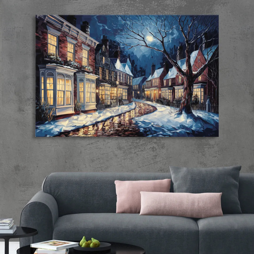 New Hope Historic Downtown Sitting Room - Canvas Wall Art