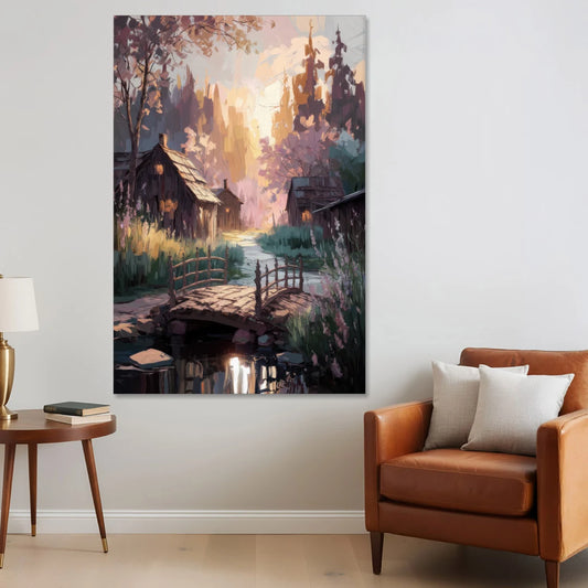 New Hope Rustic Charm - Canvas Wall Art - Sofa - 40x60