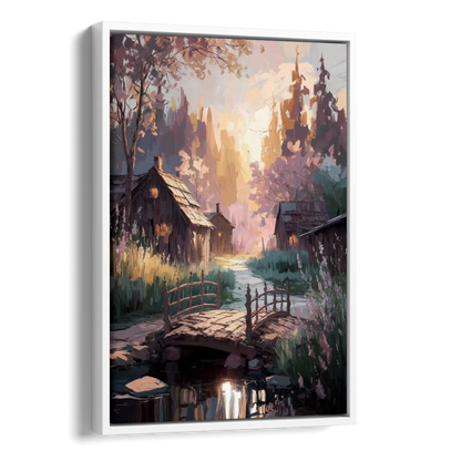 New Hope Rustic Charm Side - White Canvas Wall Art