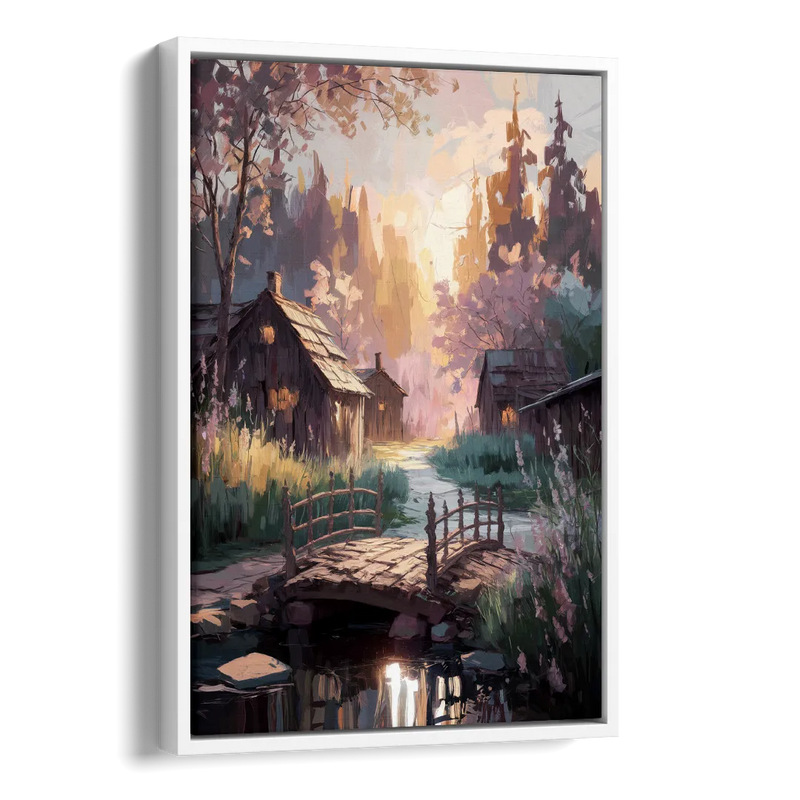 New Hope Rustic Charm Side - White Canvas Wall Art