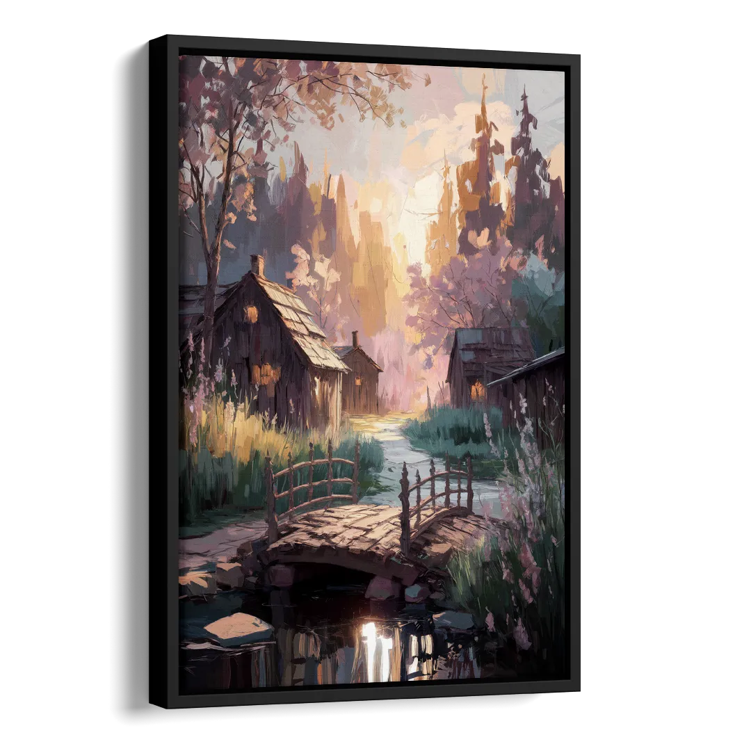 New Hope Rustic Charm Side - Black Canvas Wall Art