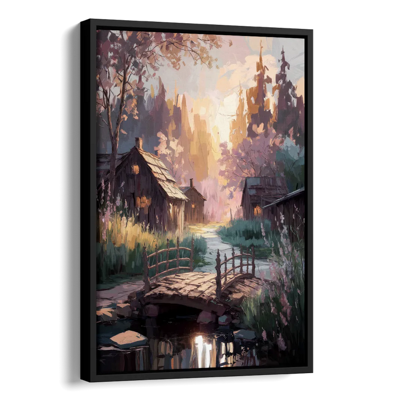 New Hope Rustic Charm Side - Black Canvas Wall Art