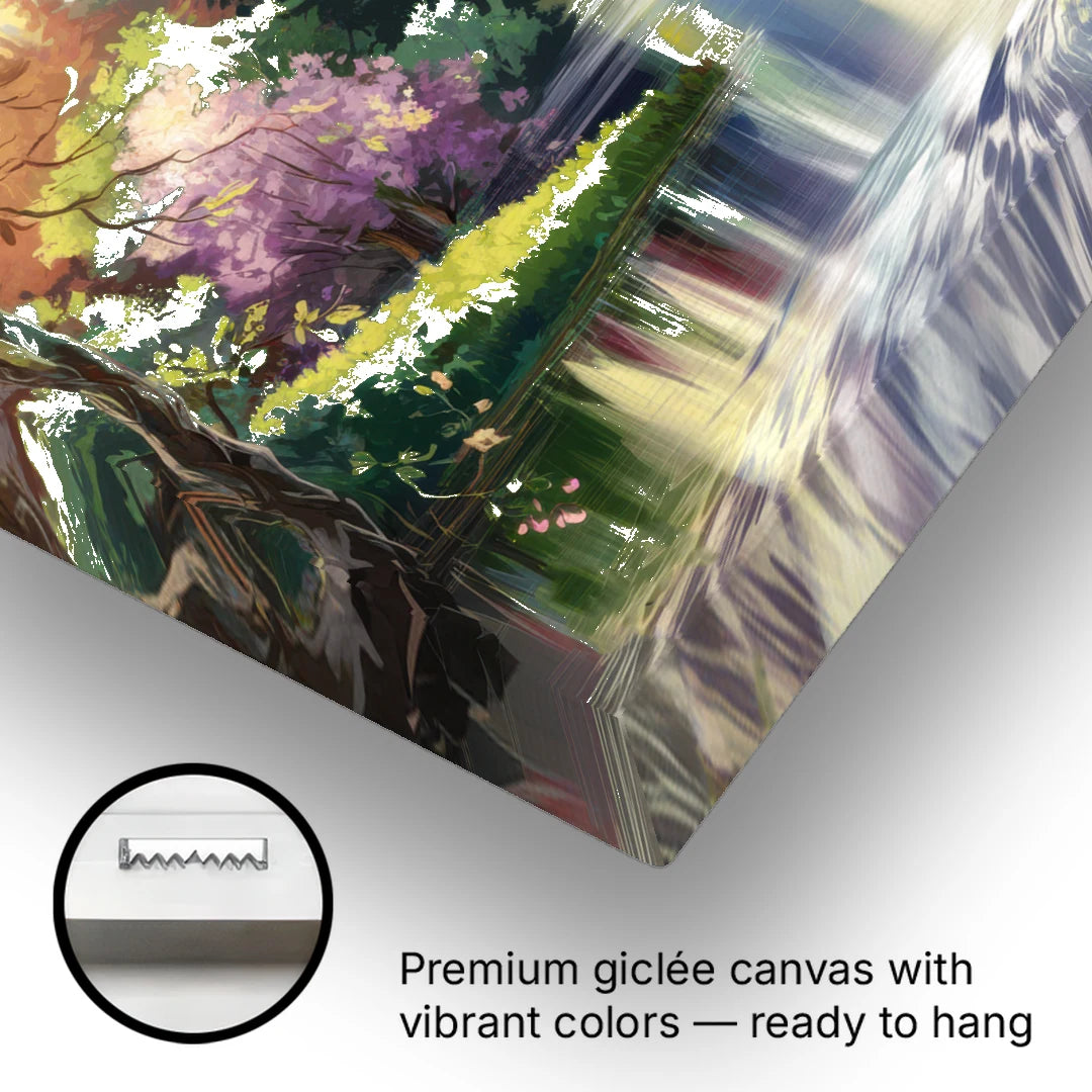 New Hope Scenic River Views - Canvas Wall Art - Gallery Wrap Corner