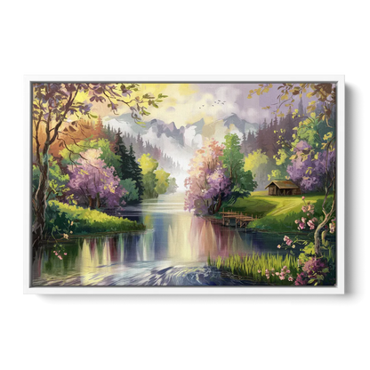 New Hope Scenic River Views Front - White Canvas Wall Art
