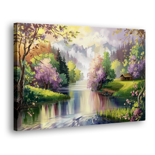 New Hope Scenic River Views Side - Canvas Wall Art