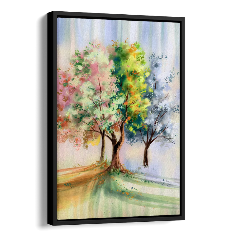New Hope Seasonal Beauty Side - Black Canvas Wall Art