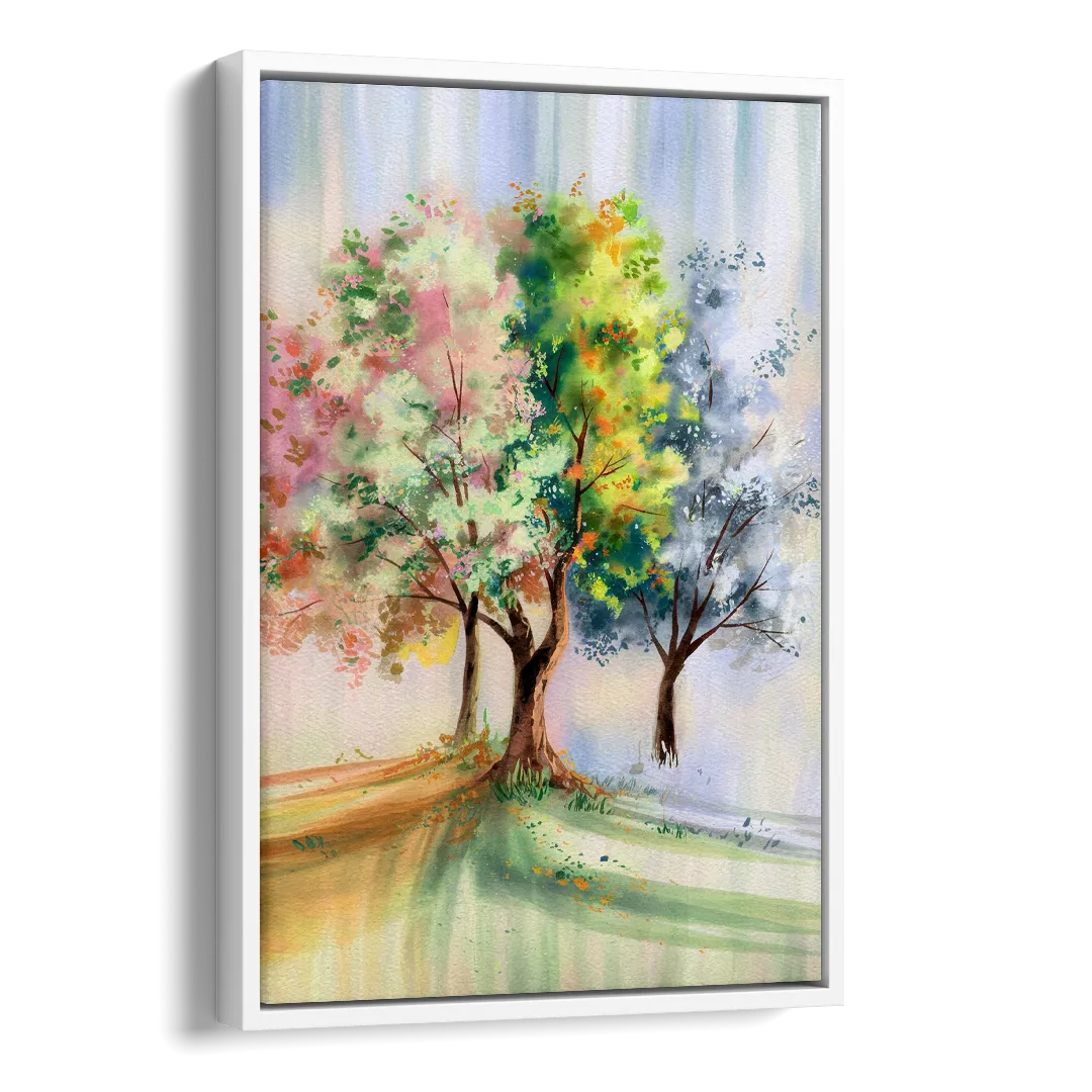 New Hope Seasonal Beauty Side - White Canvas Wall Art