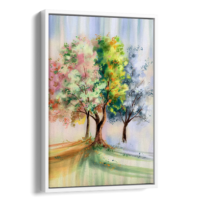 New Hope Seasonal Beauty Side - White Canvas Wall Art