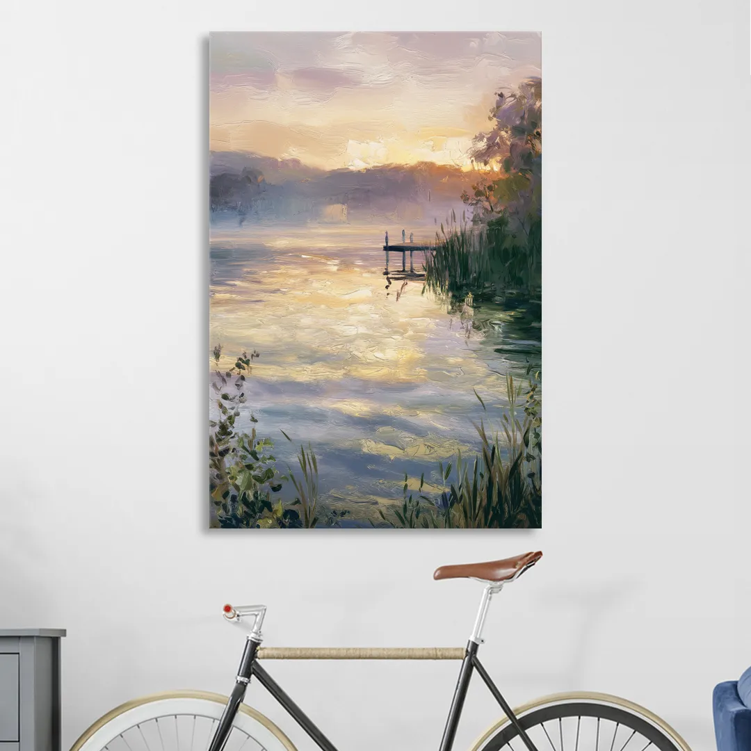 New Hope Waterfront Serenity Sitting Room - Canvas Wall Art