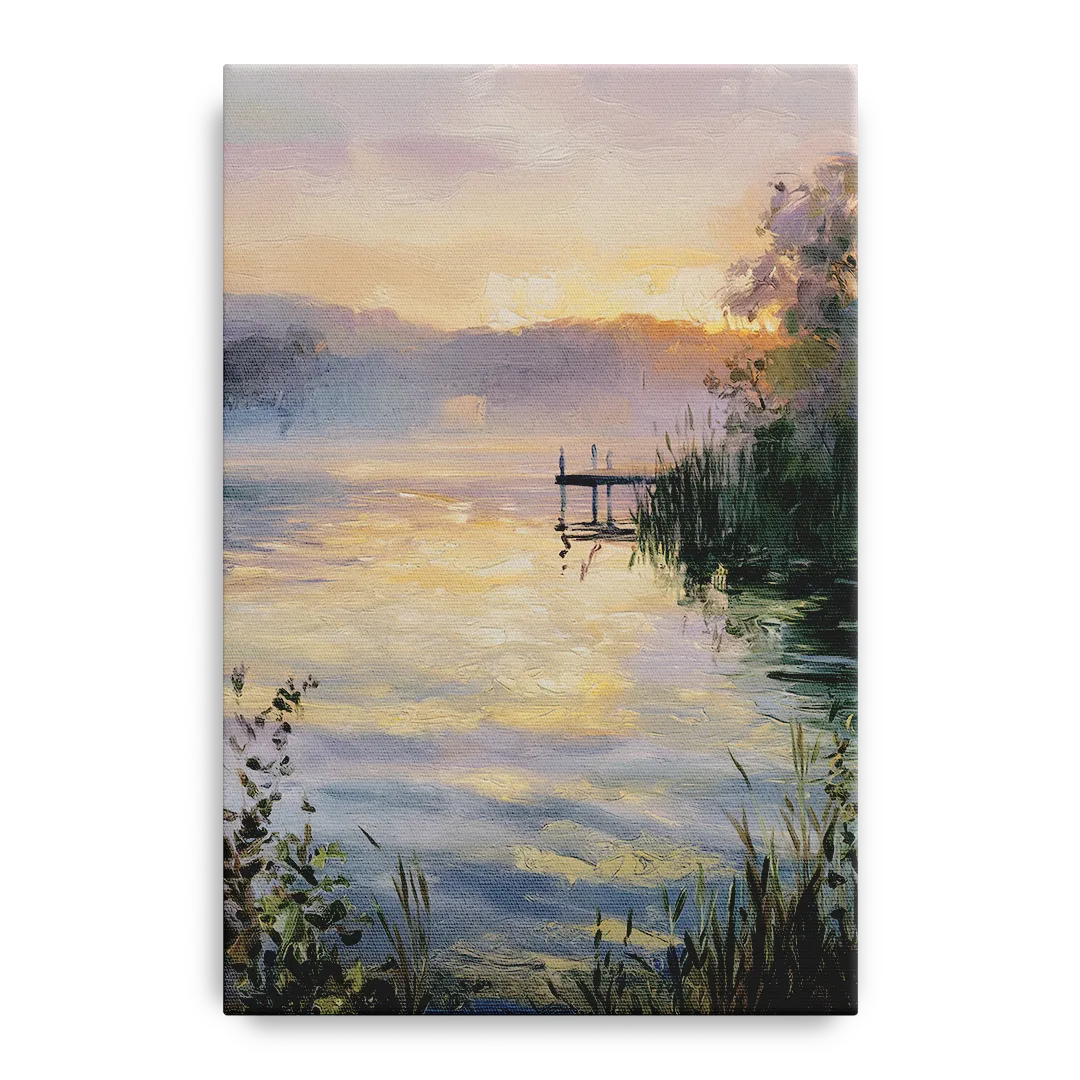 New Hope Waterfront Serenity Front - Canvas Wall Art