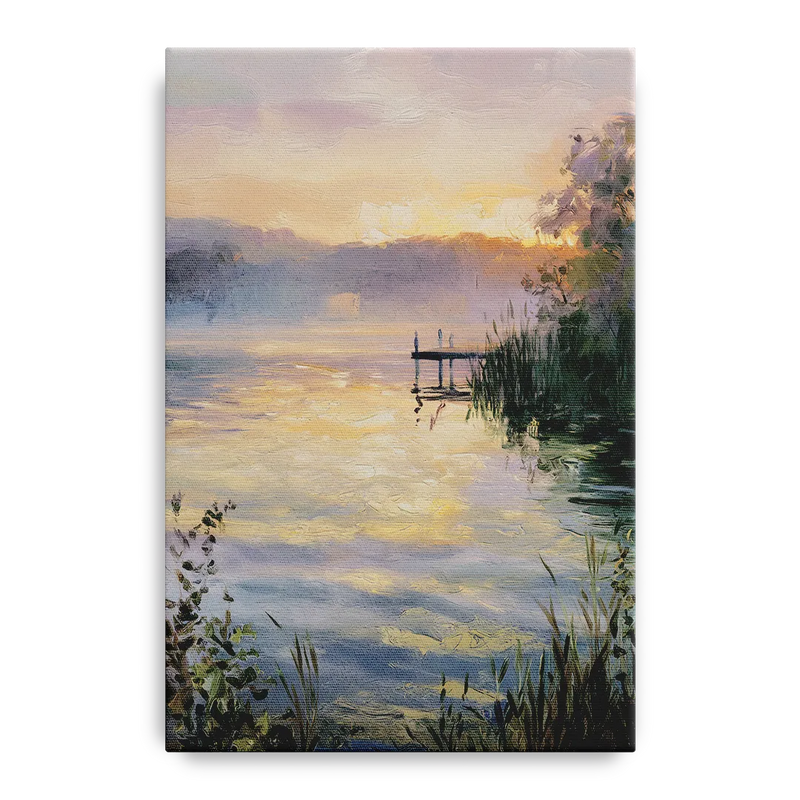 New Hope Waterfront Serenity Front - Canvas Wall Art