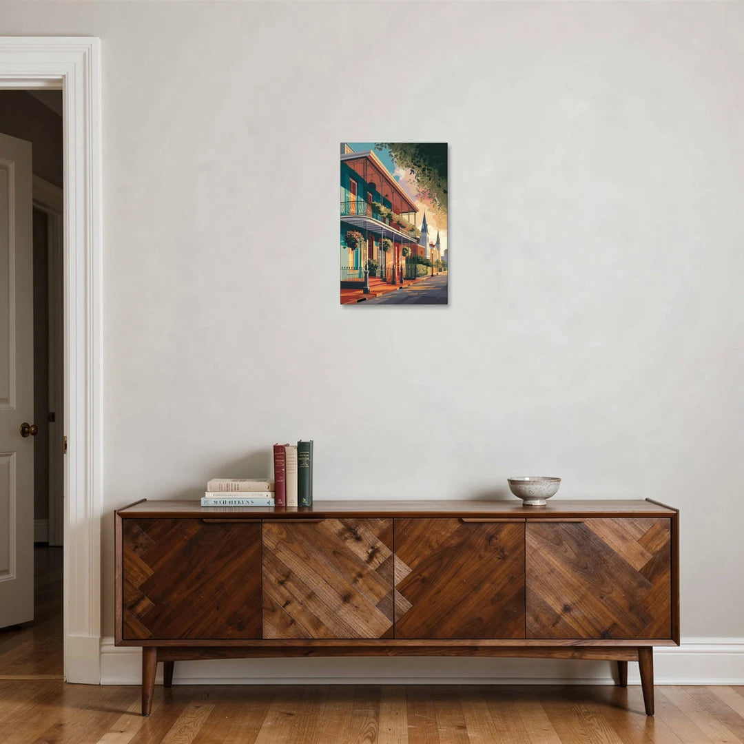 New Orleans Historic Architecture - Canvas Wall Art - Coffee Table - 16x24