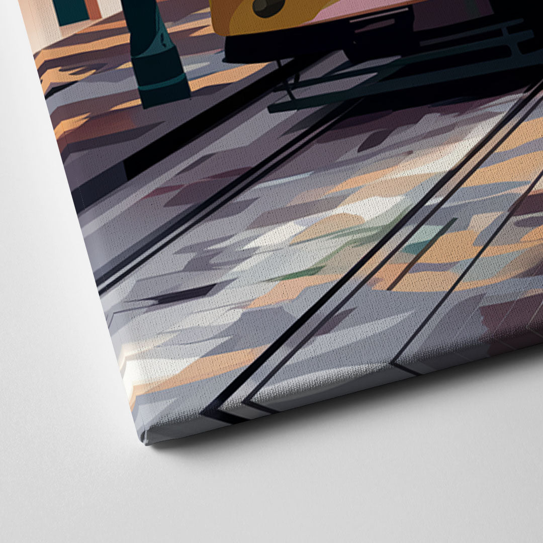 New Orleans Historic Streetcars Canvas Close Up