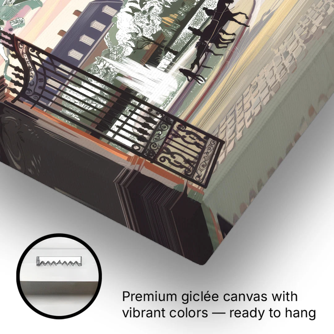New Orleans Jackson Square - Canvas Wall Art - Gallery Wrap Corner