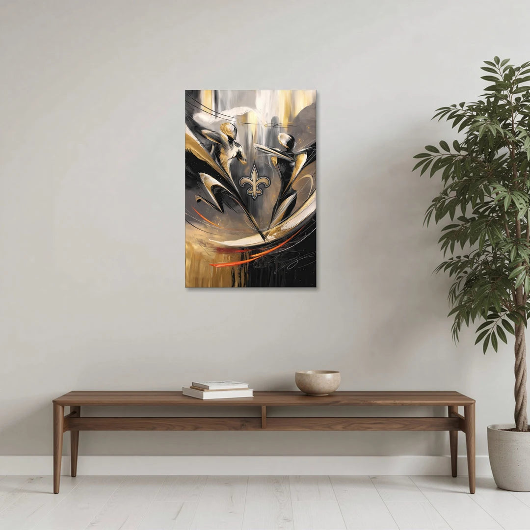New Orleans Saints Fans Passion - Canvas Wall Art - Coffee Table - 24x36