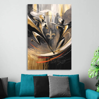 New Orleans Saints Fans Passion Sitting Room - Canvas Wall Art