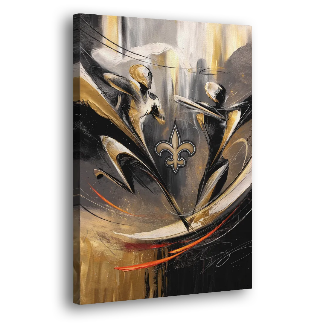 New Orleans Saints Fans Passion Side - Canvas Wall Art