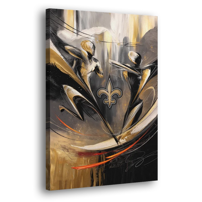 New Orleans Saints Fans Passion Side - Canvas Wall Art