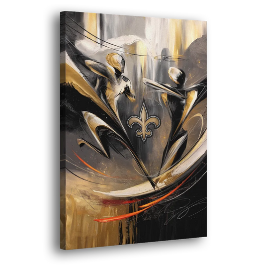 New Orleans Saints Fans Passion Side - Canvas Wall Art