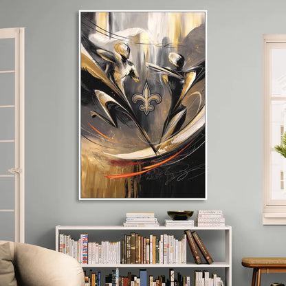 New Orleans Saints Fans Passion Sitting Room - White Canvas Wall Art