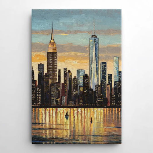 New York City Artistic View - Canvas Wall Art
