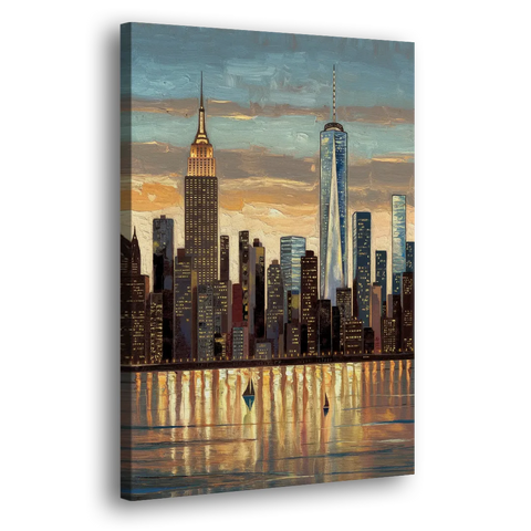 New York City Artistic View - Canvas Wall Art