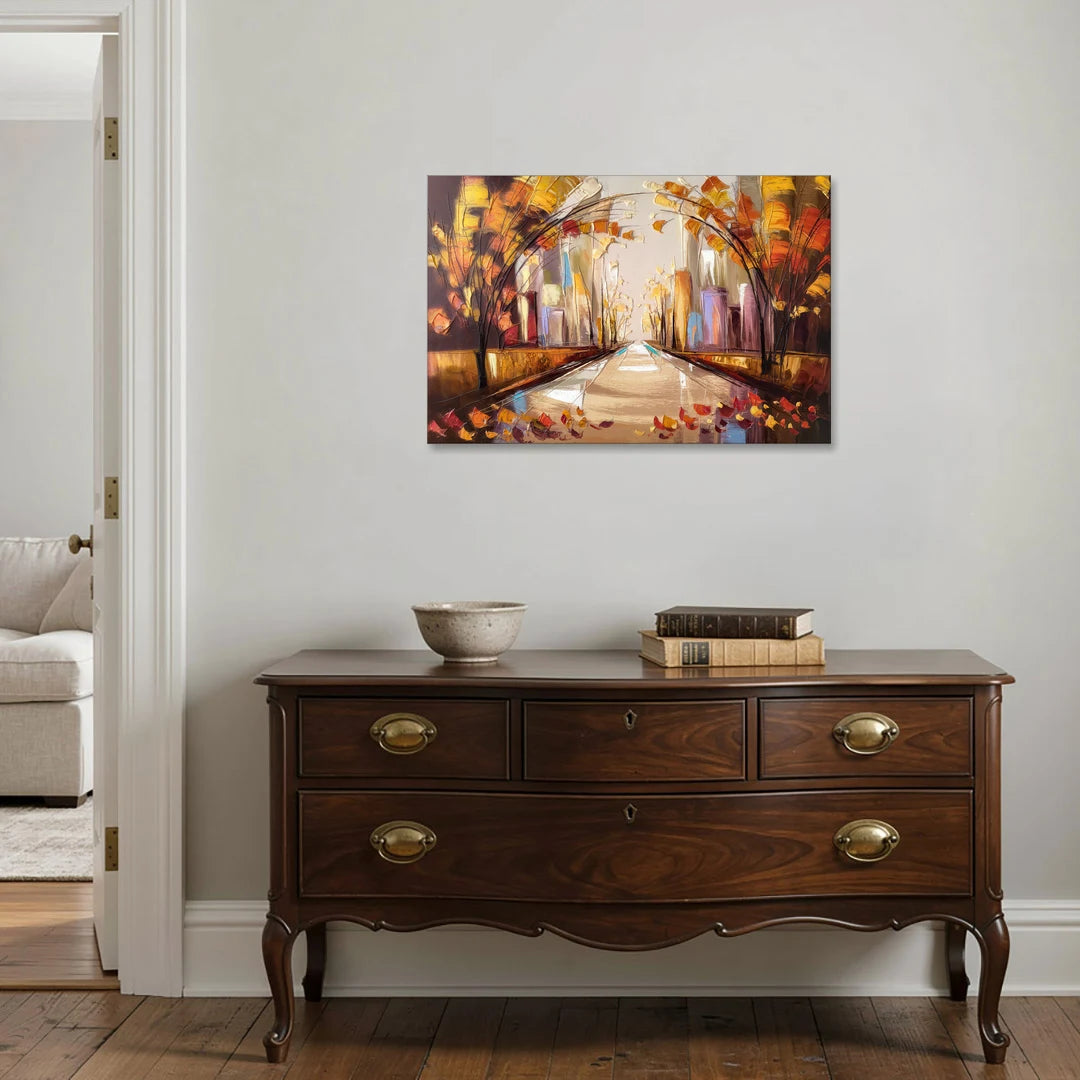 New York City Central Park Autumn - Canvas Wall Art - Coffee Table - 36x24