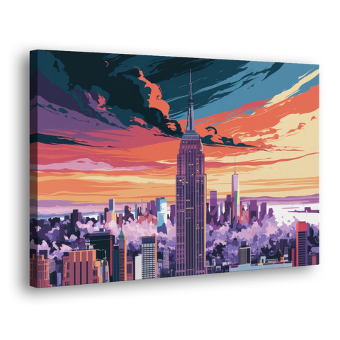 New York City Empire State Building - Canvas Wall Art - Side