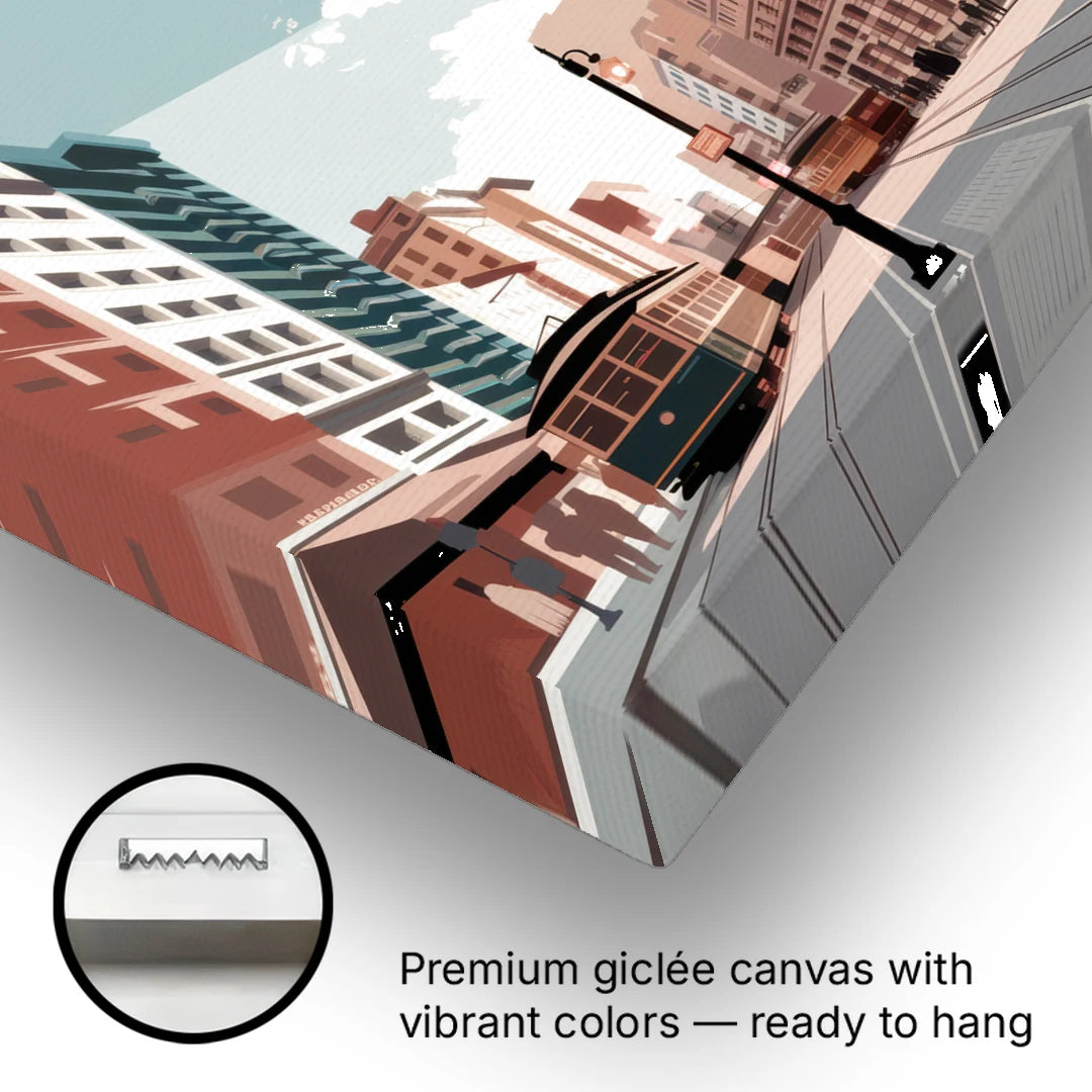 New York City Flatiron Building - Canvas Wall Art - Gallery Wrap Corner