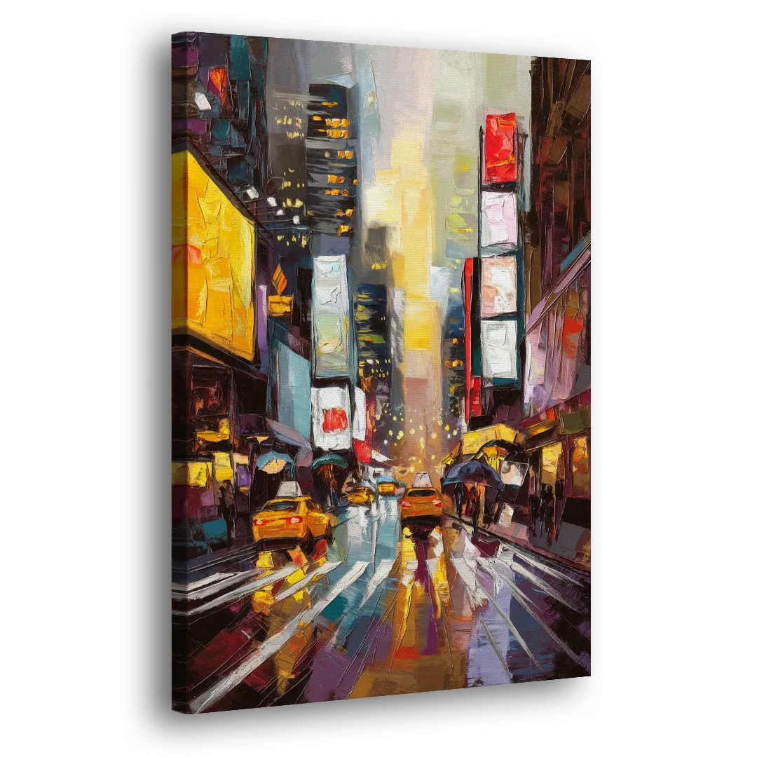 New York City Framed Street Photography Evening Side - Canvas Wall Art