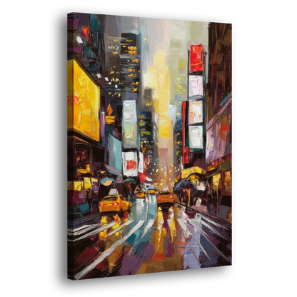 New York City Framed Street Photography Evening Side - Canvas Wall Art