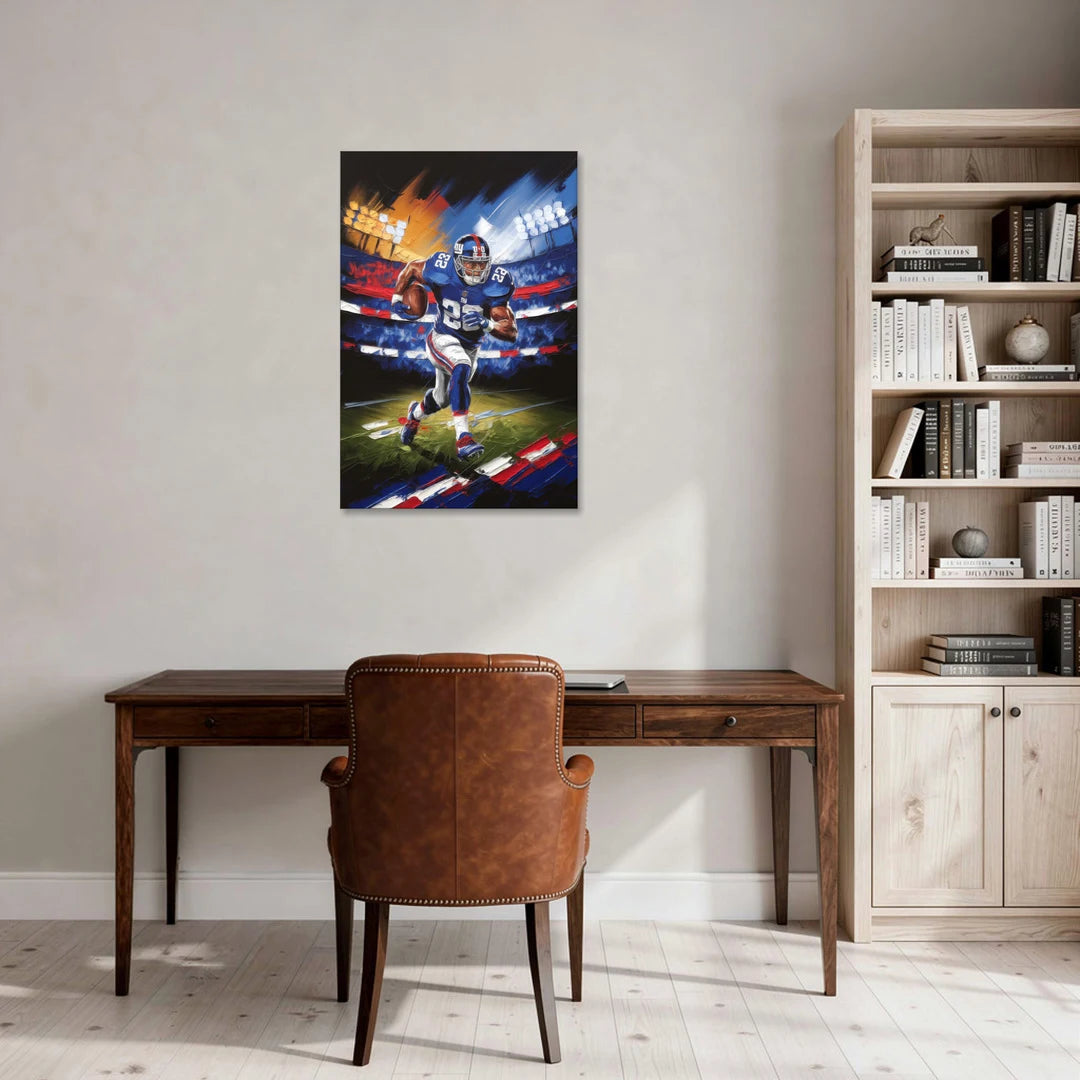 New York City Giants Football - Canvas Wall Art - Office - 24x36