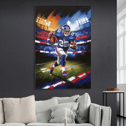 New York City Giants Football Sitting Room - Canvas Wall Art