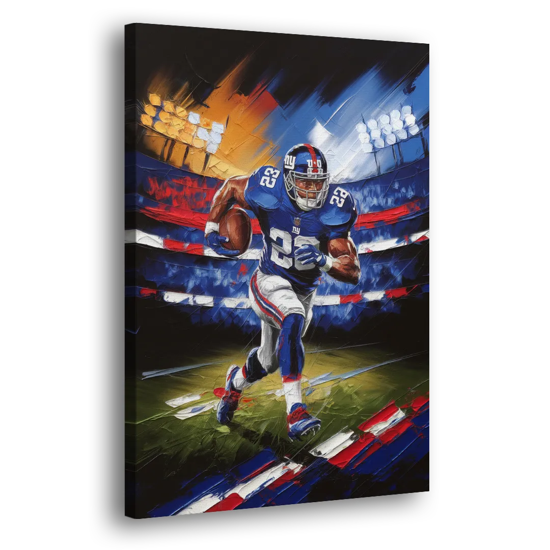New York City Giants Football Side - Canvas Wall Art