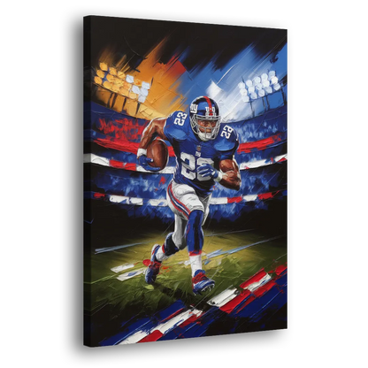 New York City Giants Football Side - Canvas Wall Art