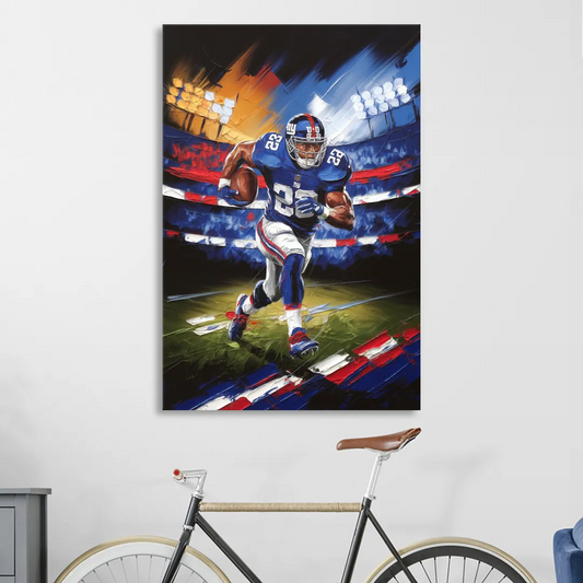 New York City Giants Football Living Room - Canvas Wall Art